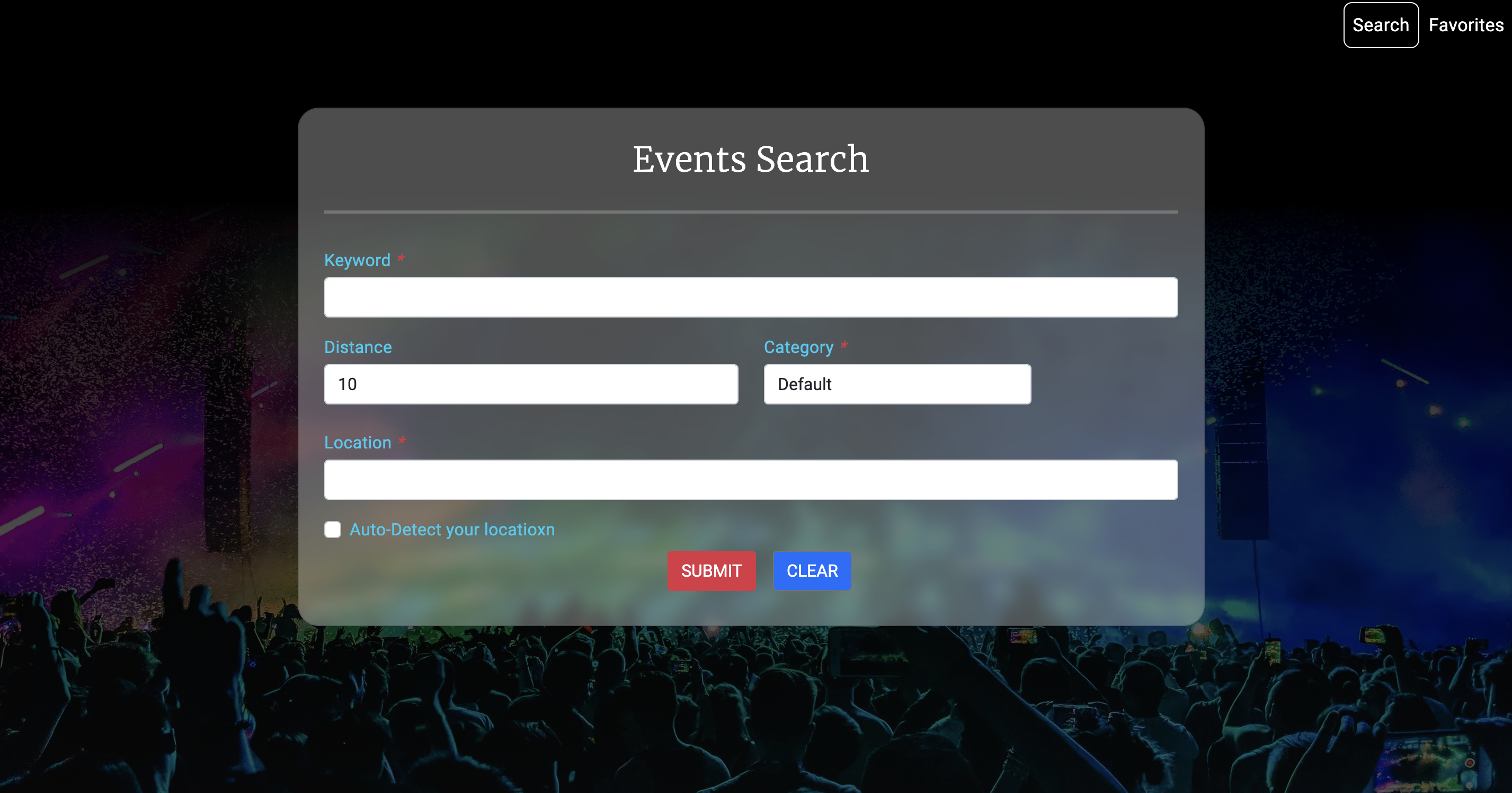 event search